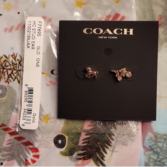 NWT Coach earrings - Picture 2 of 2